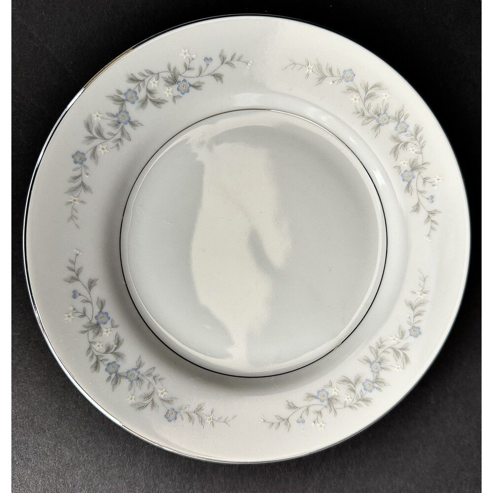 Vintage Forget Me Knot Blue by Japan, Bread Plate, Grannycore Cottagecore